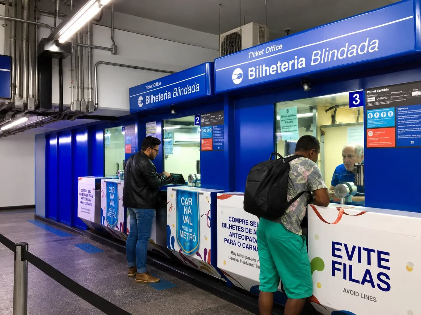 Ponto de embarque Bilheteria do Metrô Tatuapé
